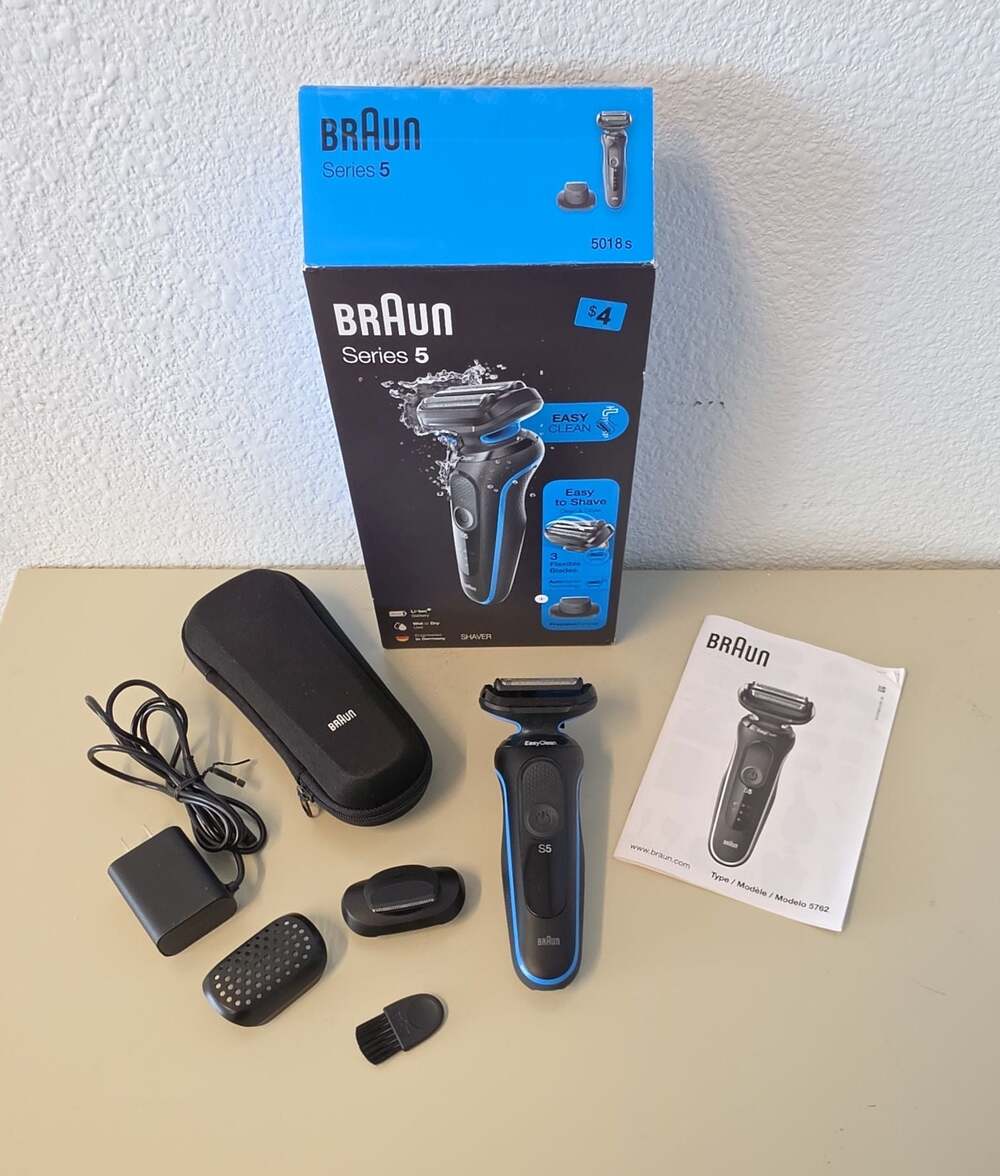 Braun Series 5 5018s Wet & Dry Electric Shaver Tested and Working!